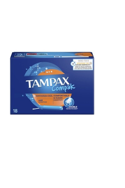 Tampon Tampax Compak S Plus 18