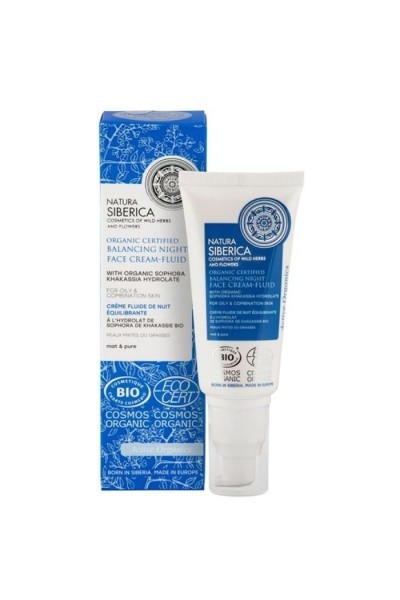 Natura Siberica Balancing Night Face Cream Fluid 50ml