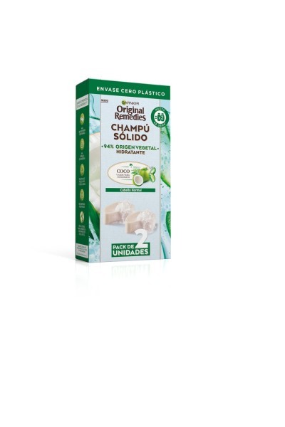 Garnier Original Remedies Champú Sólido Cabello Normal 2 x 60g