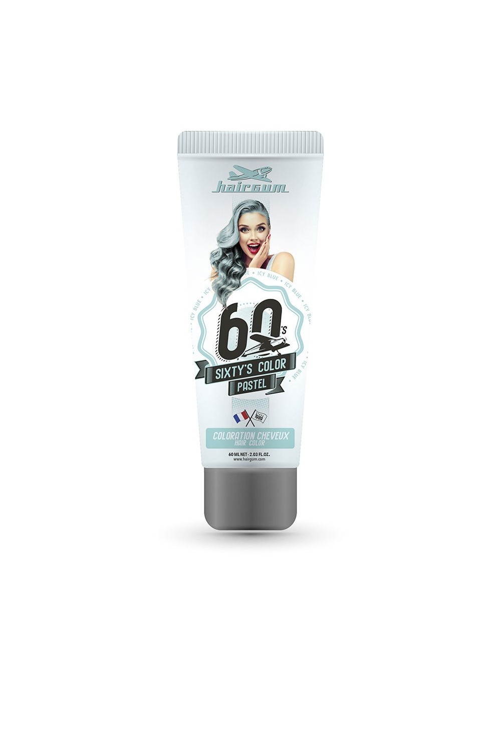 Hairgum Sixty's Color Hair Color Icy Blue 60ml