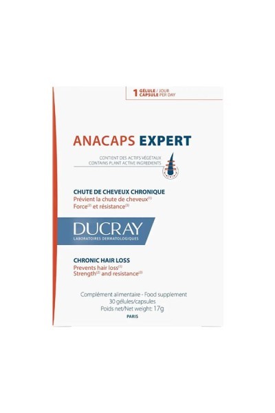 DUCRAY - Anacaps Expert Reaccional Hair Loss Supplement 30 Units