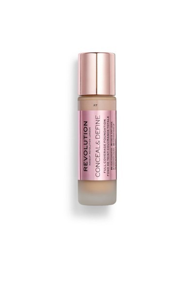 Revolution Make Up Conceal y Define Full Coverage Foundation F7 23ml