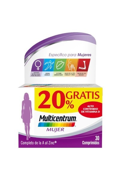 Multicentrum For Women 30 Tablets +20% Free