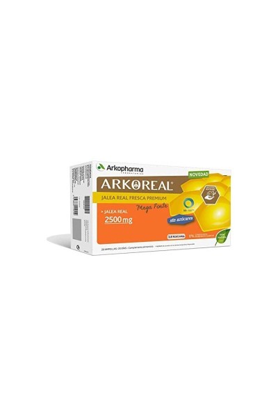 ARKOPHARMA - Arkoharma Arkoreal Royal Jelly 2500mg Bio 20 Ampoules