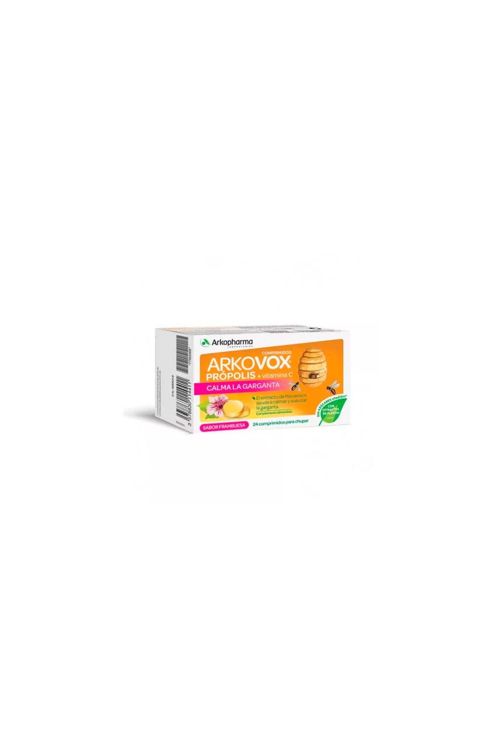 Arkopharma Arkovox Propolis Raspberry Flavour 24 Tablets