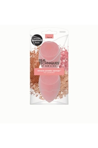 Real Techniques Miracle Powder Sponge Set 2 Pieces