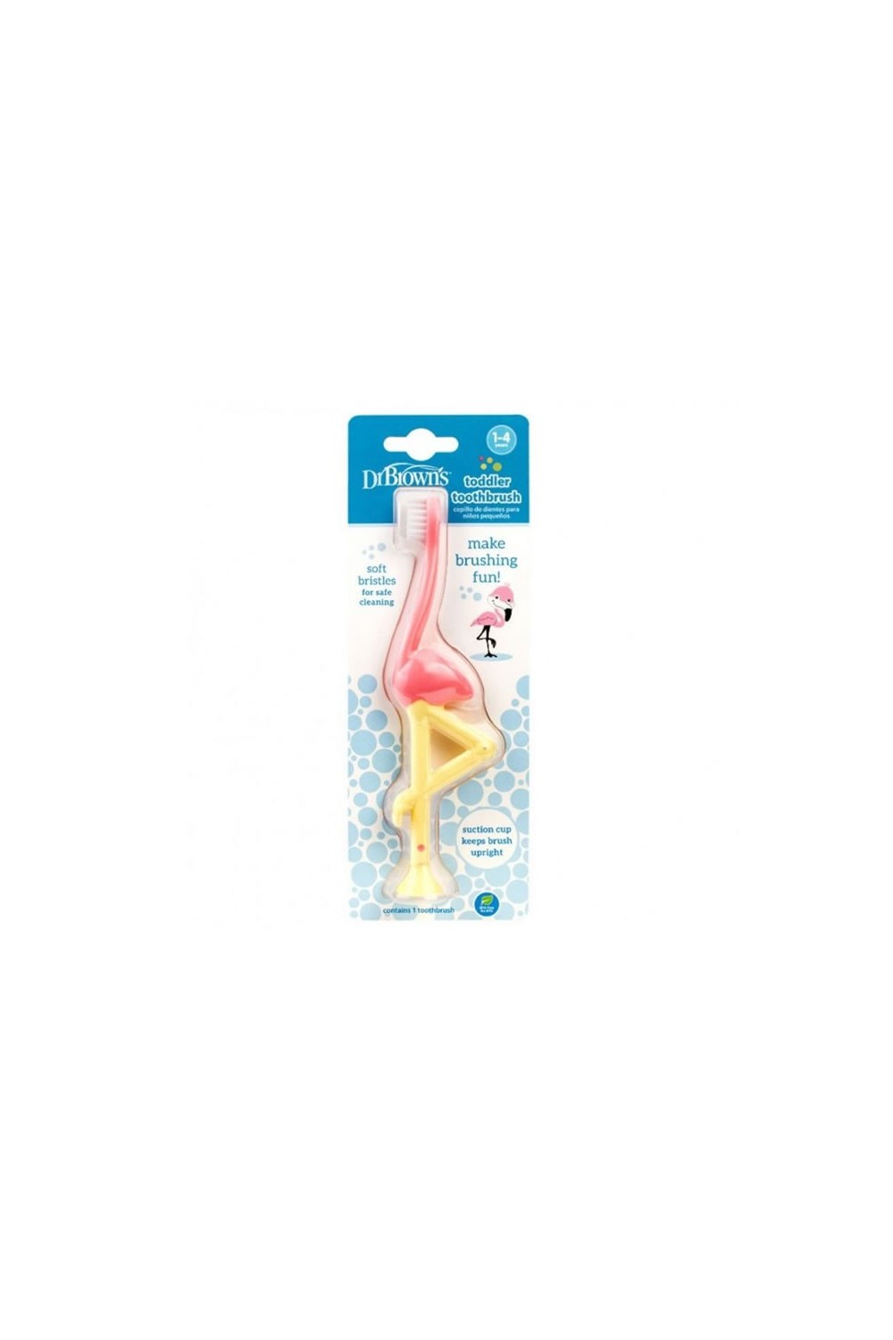 Dr. Brown's Toothbrush 1-4 Years Flamingo