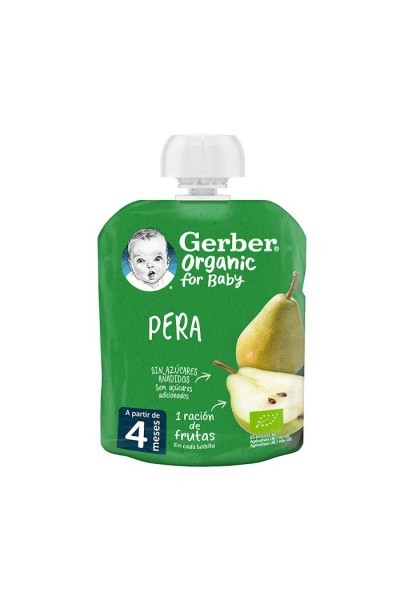 Gerber Pouch Organic Pear 90g