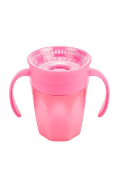 DR. BROWN'S - 360 Tumbler Without Spout Pink With Handles 200ml