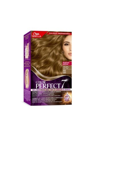 Wella Color Perfect 7 100 Cobertura De Canas 7-0-Rubio Medio