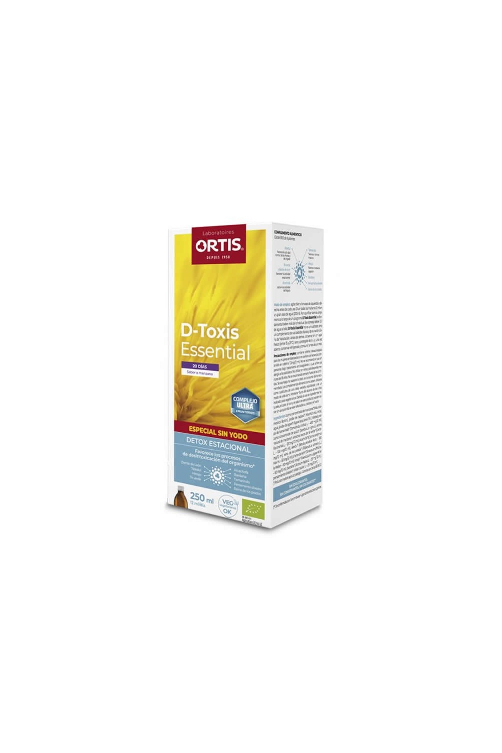 Ortis D-Toxis Essential Iodine Free Apple Bio 250ml