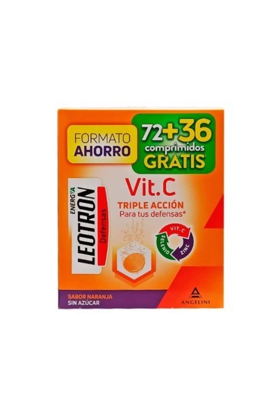 Leotron Vitamin C 72+36 Effervescent Tablets