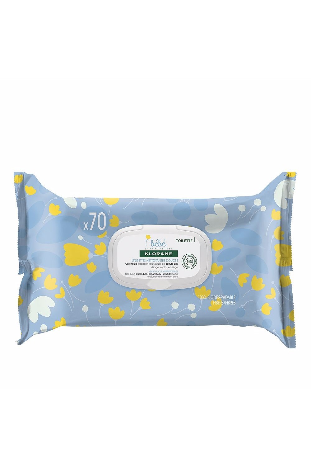 Klorane Baby 70 Gentle Cleansing Wipes