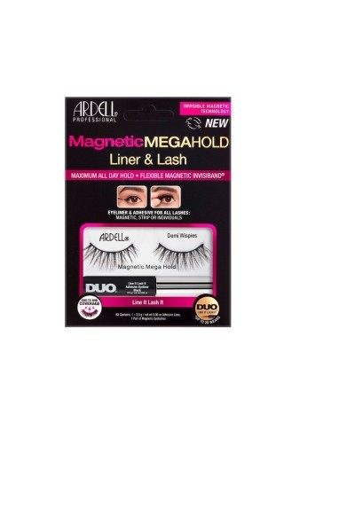 Ardell Magnetic Megahold Liner y Lash Demi Wispies 2 U