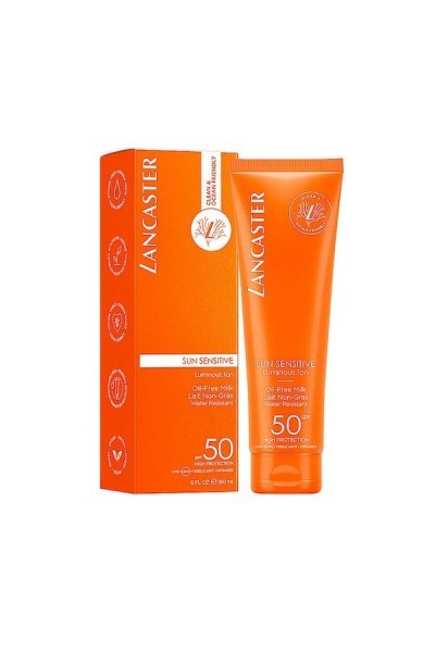 Lancaster Sun Sensitive Luminous Tan Oil-Free Milk Spf50 150ml