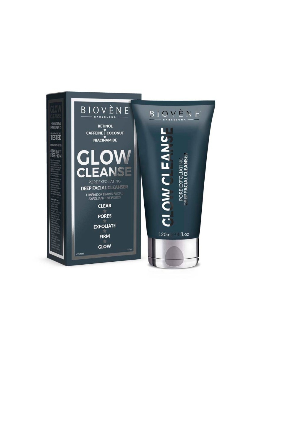 Biovene Glow Cleanse Pore Exfoliating Deep Facial Cleanser 120ml