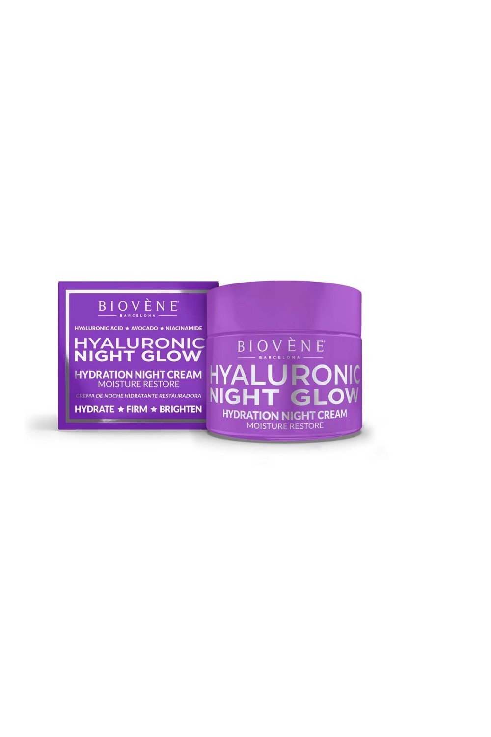 Biovene Hyaluronic Night Glow Hydration Night Cream Moisture Restore 50ml