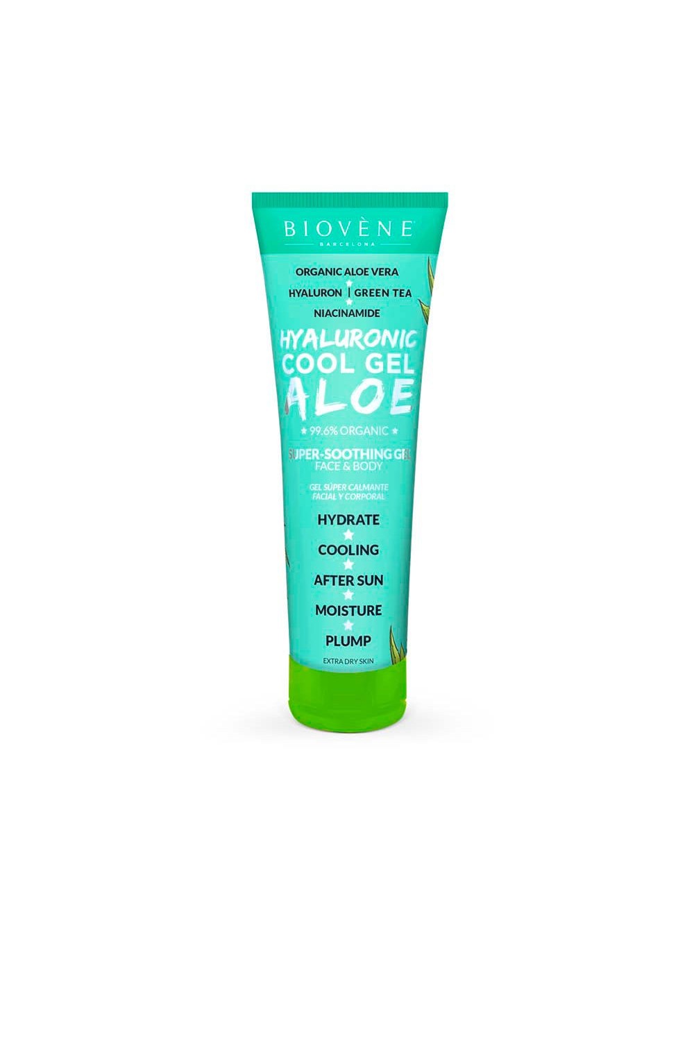 Biovene Hyaluronic Cool Gel Aloe Super-Soothing Gel Face y Body 200ml