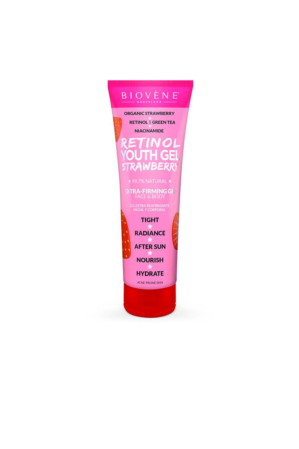 Biovene Retinol Youth Gel Strawberry Extra-Firming Face y Body 200ml