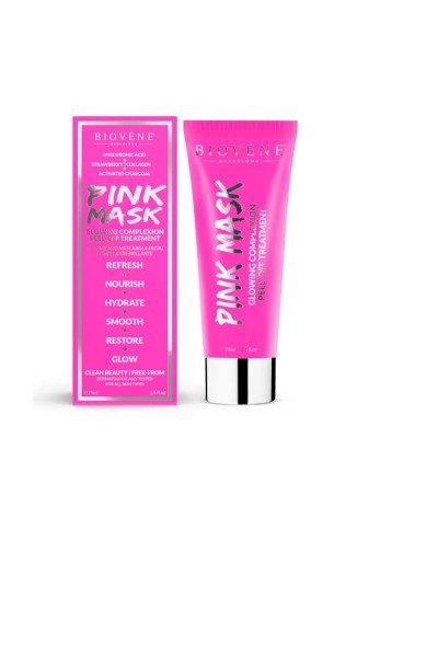 Biovene Pink Mask Glowing Complexion Peel-Off Treatment 75ml