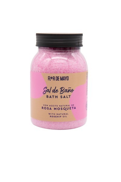 Flor De Mayo Sal De Baño Rosa Mosqueta 650g