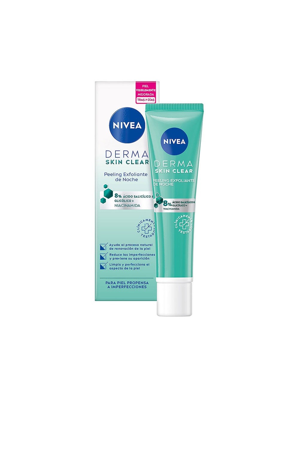 Nivea Derma Ácido Salicílico y Glicólico Peeling Exfoliante Noche 40ml