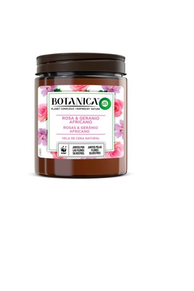 Air-Wick Botanica Vela Rosa y Geranio 205g