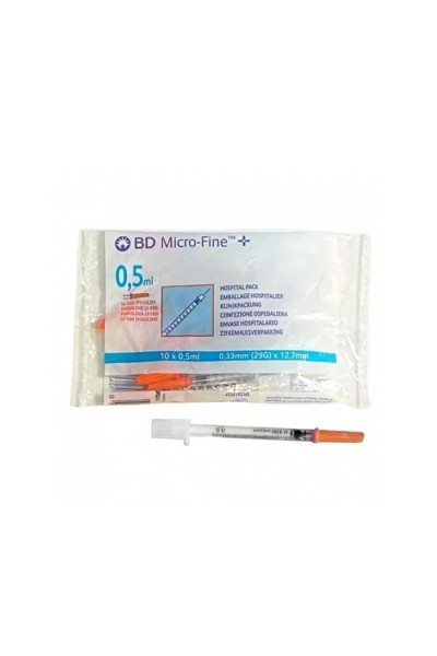 Bd Insulin Syringe Microfine 0,5 X 12,7 10 pcs.