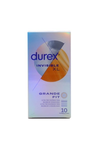 Durex Invisible XL Ultra Thin Condoms 10 Units