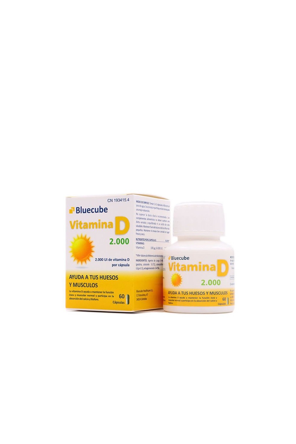 Bluecube Vitamin D 2000 60 Capsules