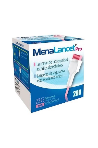 Menarini Menalancet Pro 23g 200 Lancets