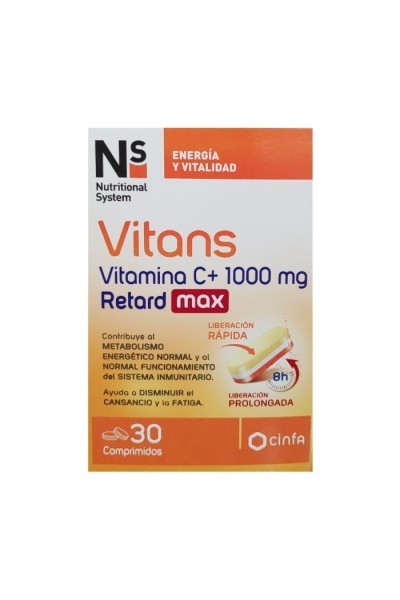 NS Vitans Vitamin C+ 1000Mg Retard Max 30 Comp