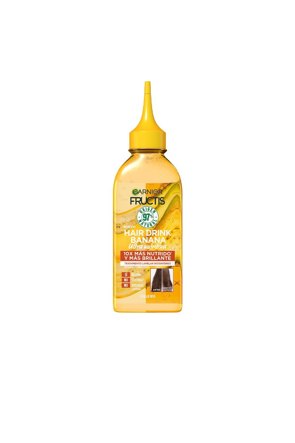 Garnier Fructis Hair Drink Banana Tratamiento Ultra Nutritiva 200ml