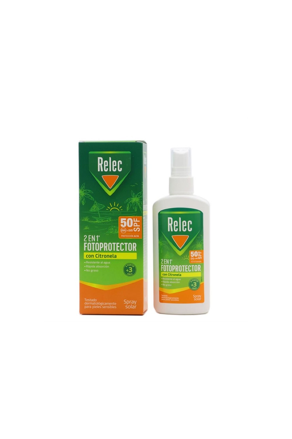 Relec Photoprotector 2 In 1 Citronella Spray Spf50 100ml