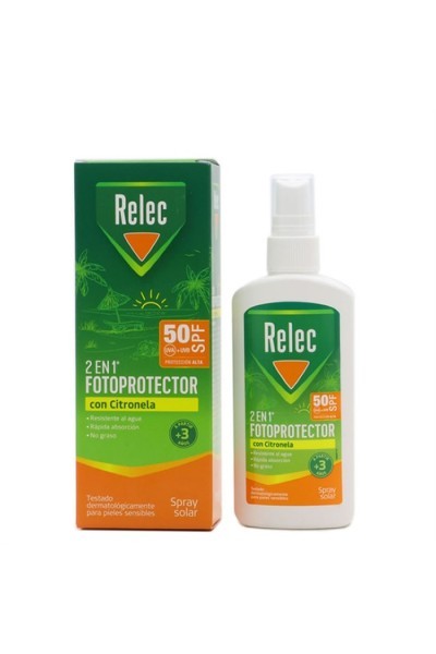 Relec Photoprotector 2 In 1 Citronella Spray Spf50 100ml