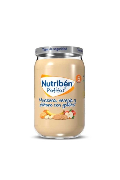 NUTRIBEN - Nutribén Apple, Orange, Banana, Banana and Biscuits Potito 235g