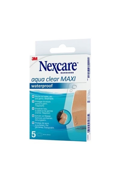Nexcare Aqua Clear Maxi Waterpoof 5 Units