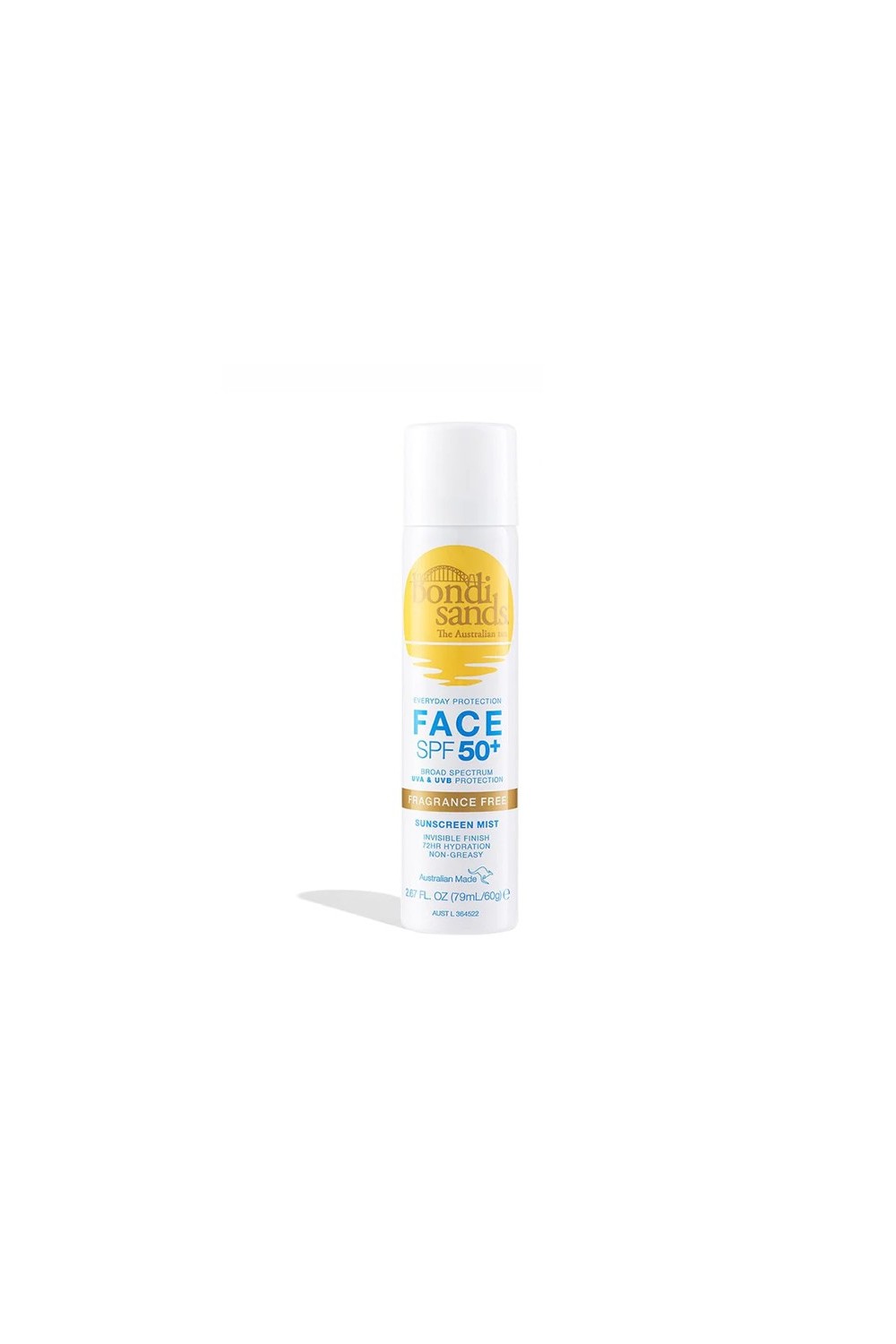 Bondi Sands Spf50+ Fragrance Free Sunscreen Face Mist 79ml