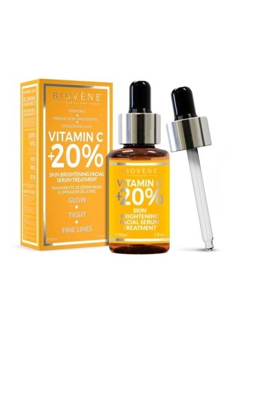 Biovene Vitamin C 20 Skin Brightening Facial Serum Treatment 30ml