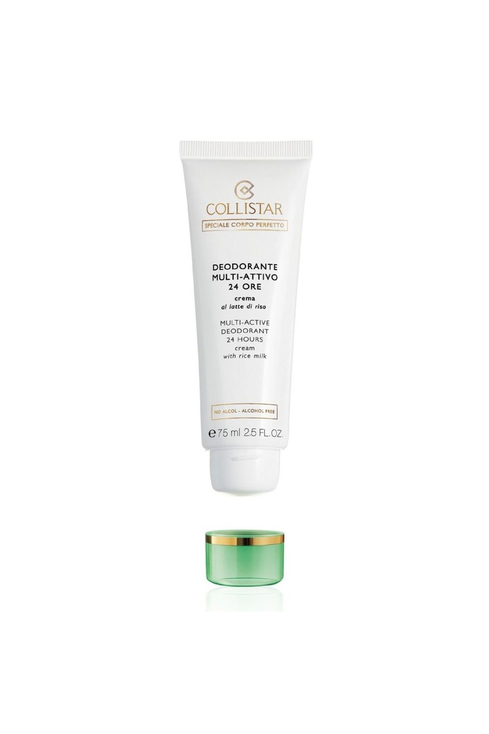 Collistar Special Perfect Body Multi Active Deodorant 24 Hours Cream With Rice Milk Alcohol Free 75ml