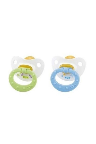 Nuk Classic Happy Days Soother Size 1 Latex 0-6 Months 2 Units