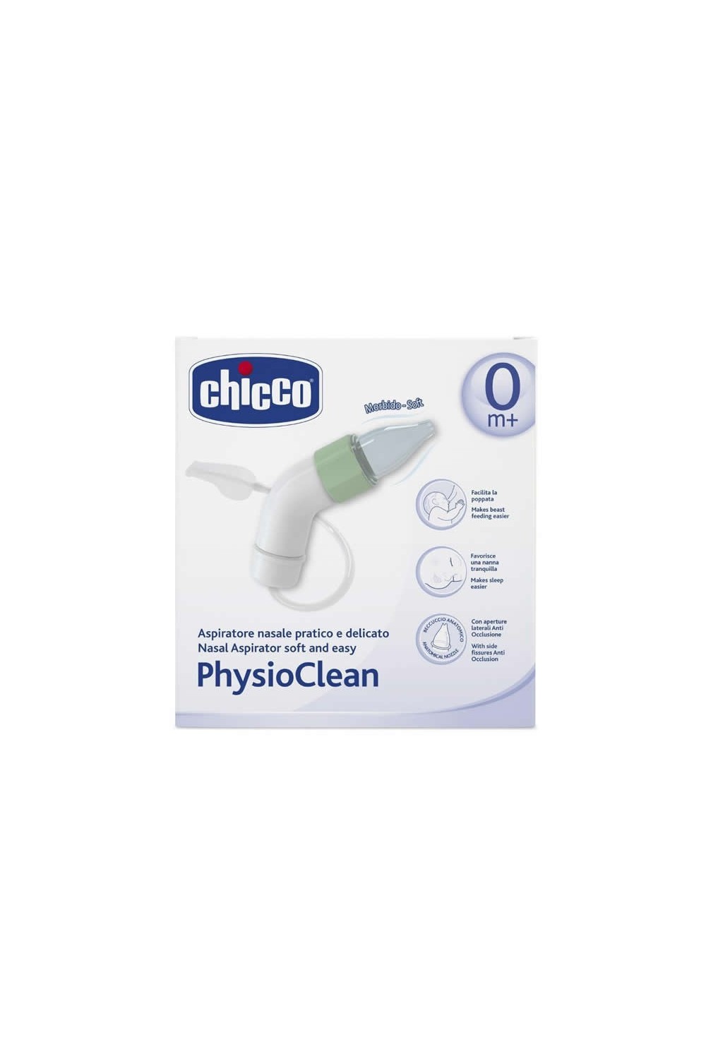 Chicco PhysioClean Nasal Aspirator Soft And Easy 0M+ 1 Unité
