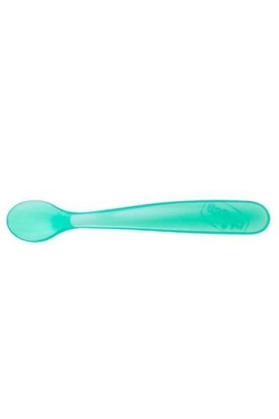 Chicco Duplo Soft Blue Silicone Spoon 6m+ 2 Units