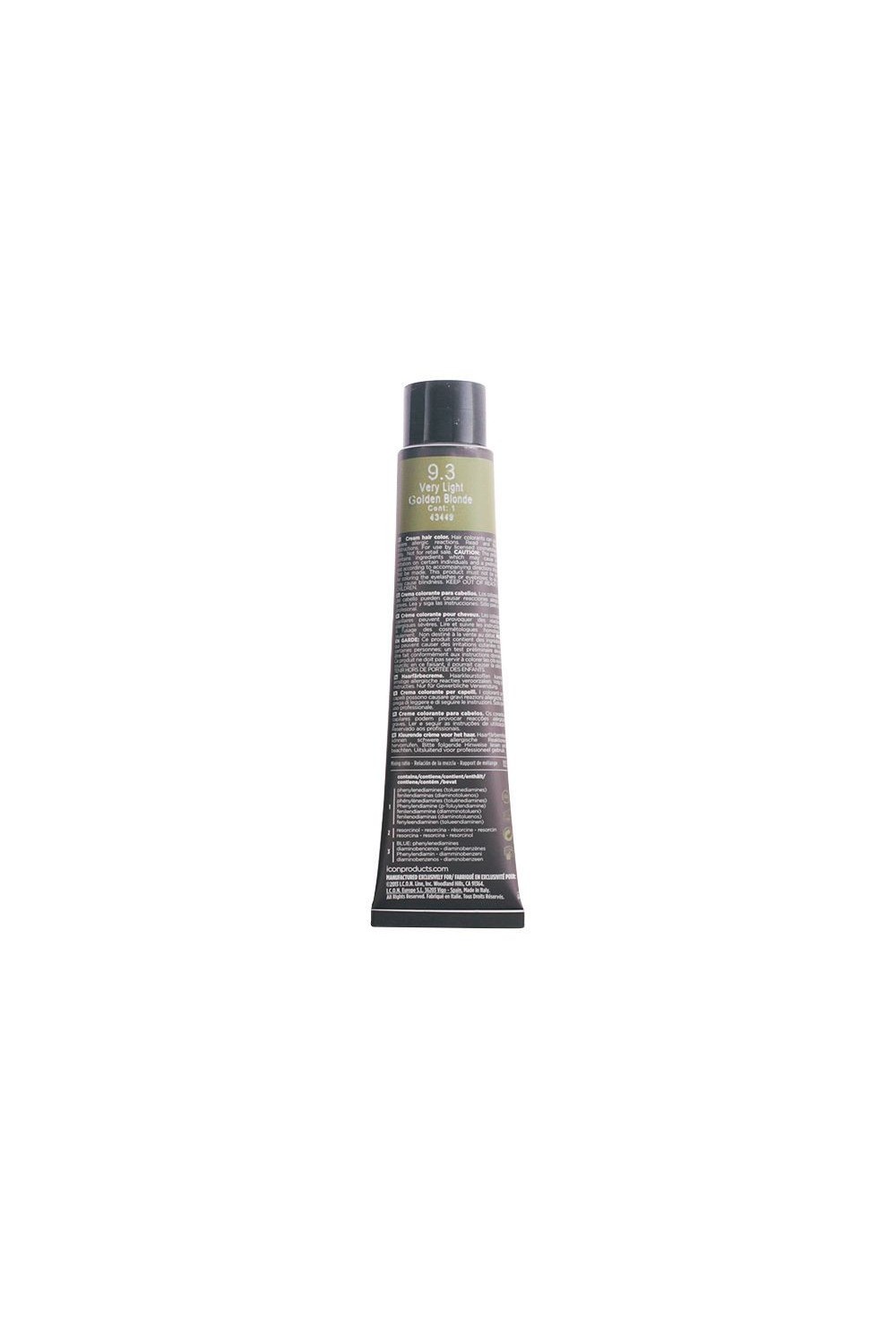Icon Ecotech Color Natural Hair Color 9.3 Very Light Golden Blonde 60ml