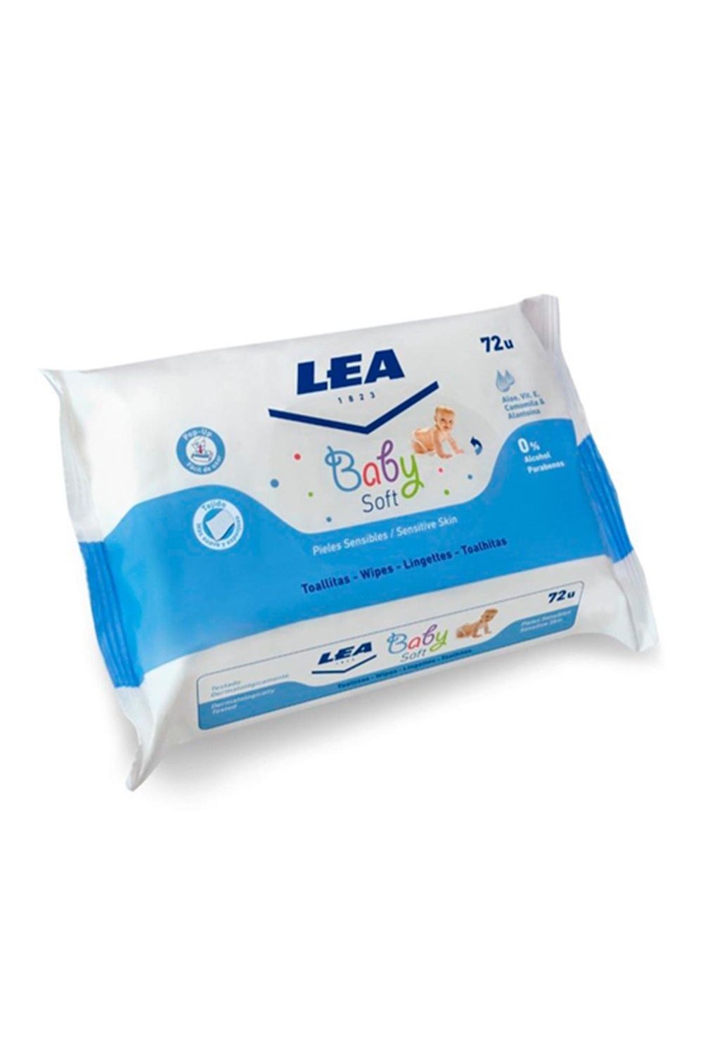 Lea Baby Soft Sensitive Skin Wipes 72 Units