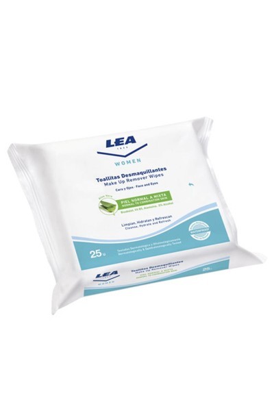 Lea Women Make Up Remover Wipes Aloe vera 25 Units