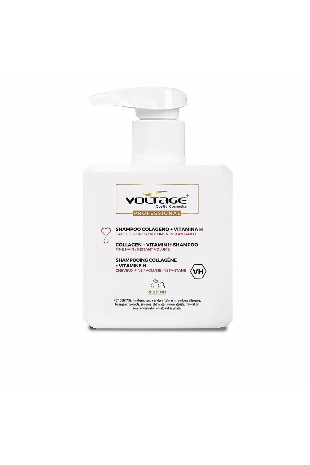 Voltage Cosmetics Colágeno Vitamina H Champú 500ml