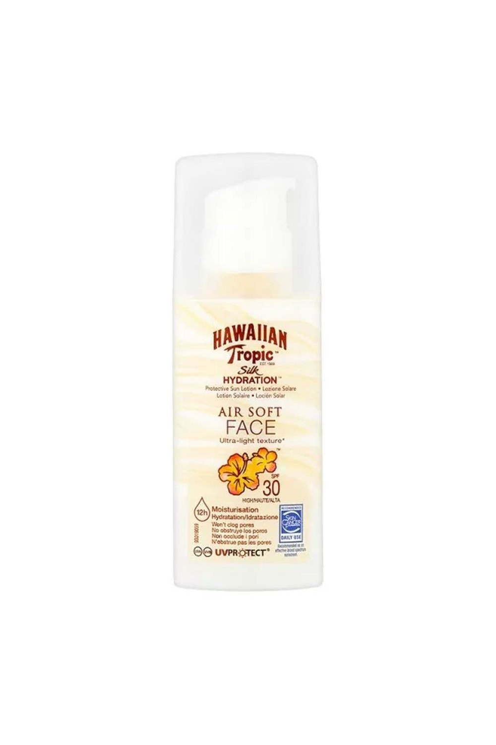 Hawaiian Tropic Silk Hidration Air Soft Face Sun Lotion Spf30 50ml