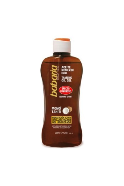 Babaria Tanning Oil Gel Glowing Effect 200ml