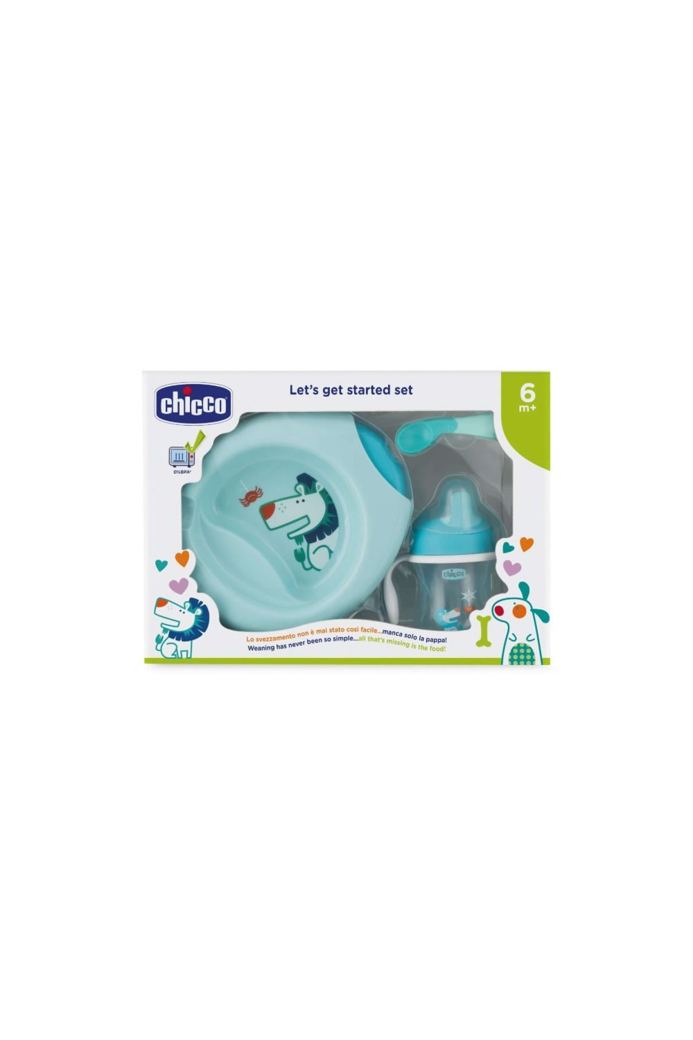 Chicco Let's Get Started 6m+ Blue Set 3 Pieces